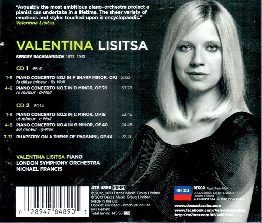 Lisitsa/LSO/Francis - Rachmaninoff: The Piano Concertos